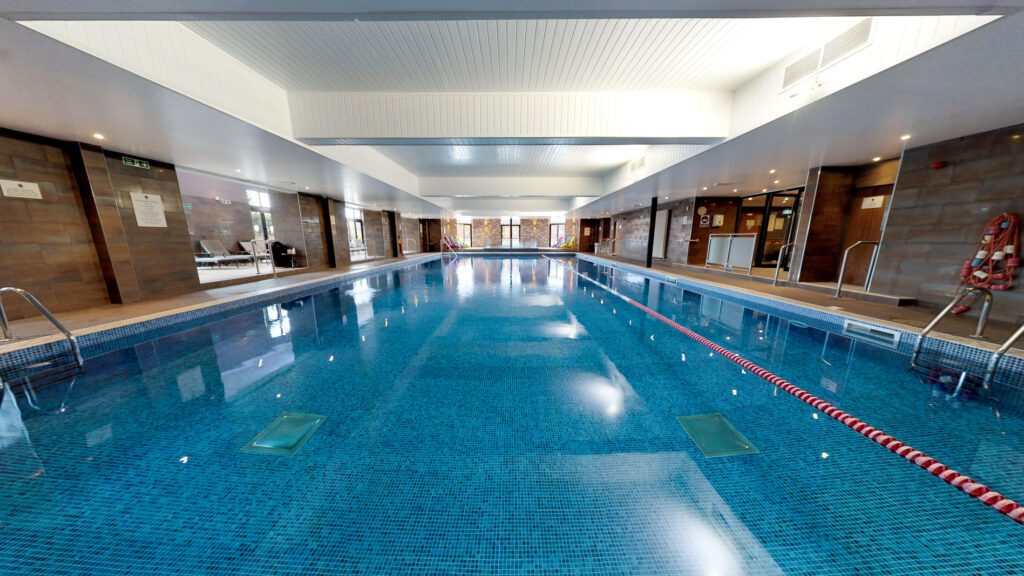 20 meter indoor heated swimming pool located at Old Thorns Hotel